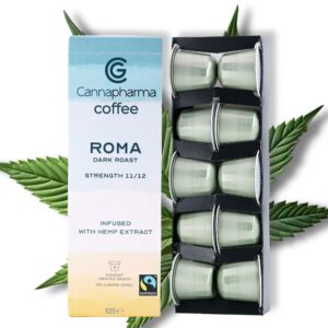 cannapharma coffee infused with cold-pressed hemp, hemp coffee